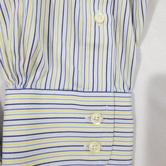 Brooks Brothers Shirt 16 33 Long Sleeve Striped non iron Dress Button Down - Picture 6 of 11